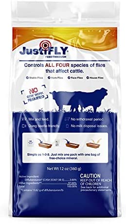 Champion Usa Justifly Feedthrough Cattle Fly Control Single Non