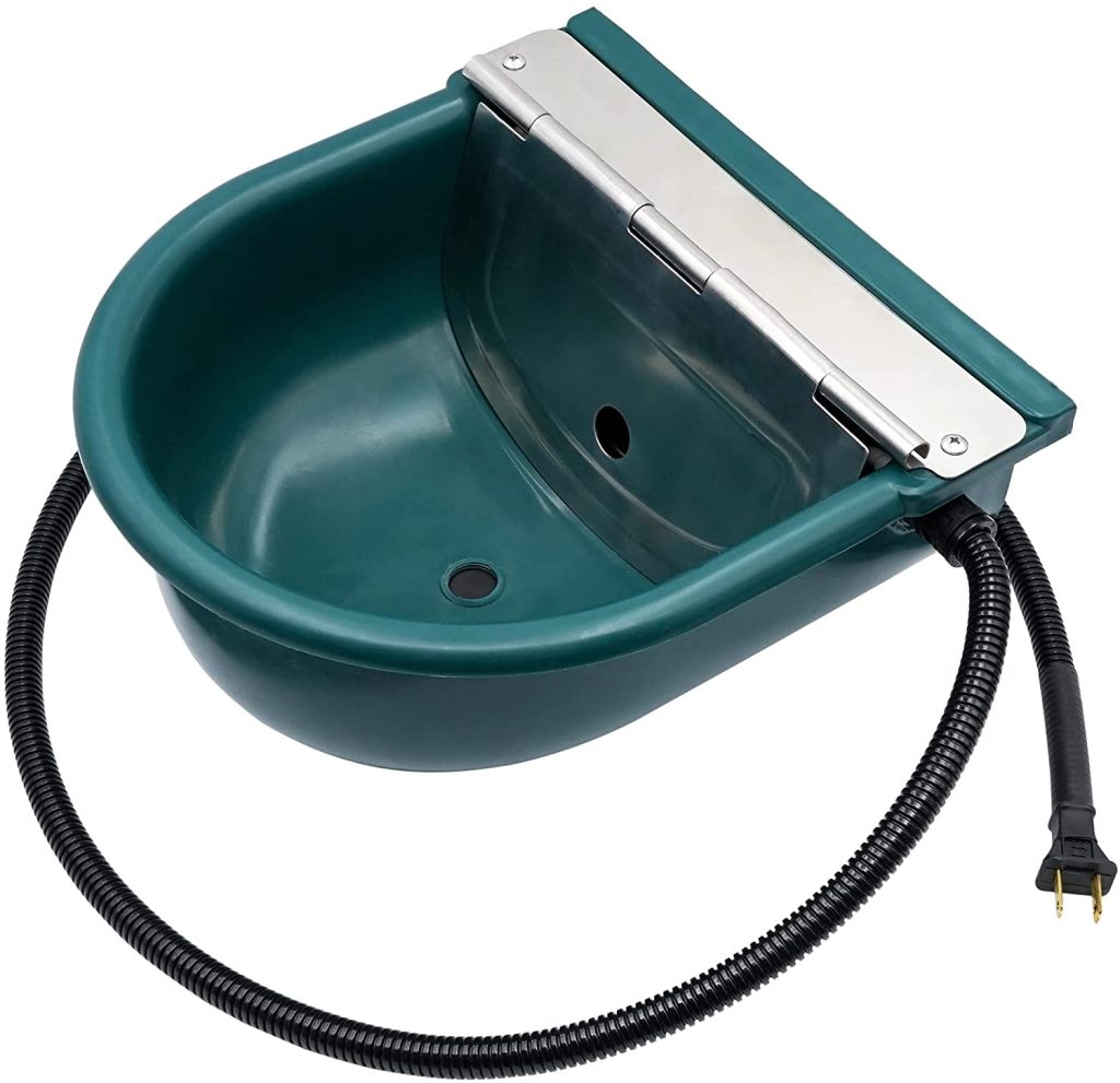 Junniu Horse Water Bowl Heater Heated Waterer Trough Automatic Watering 