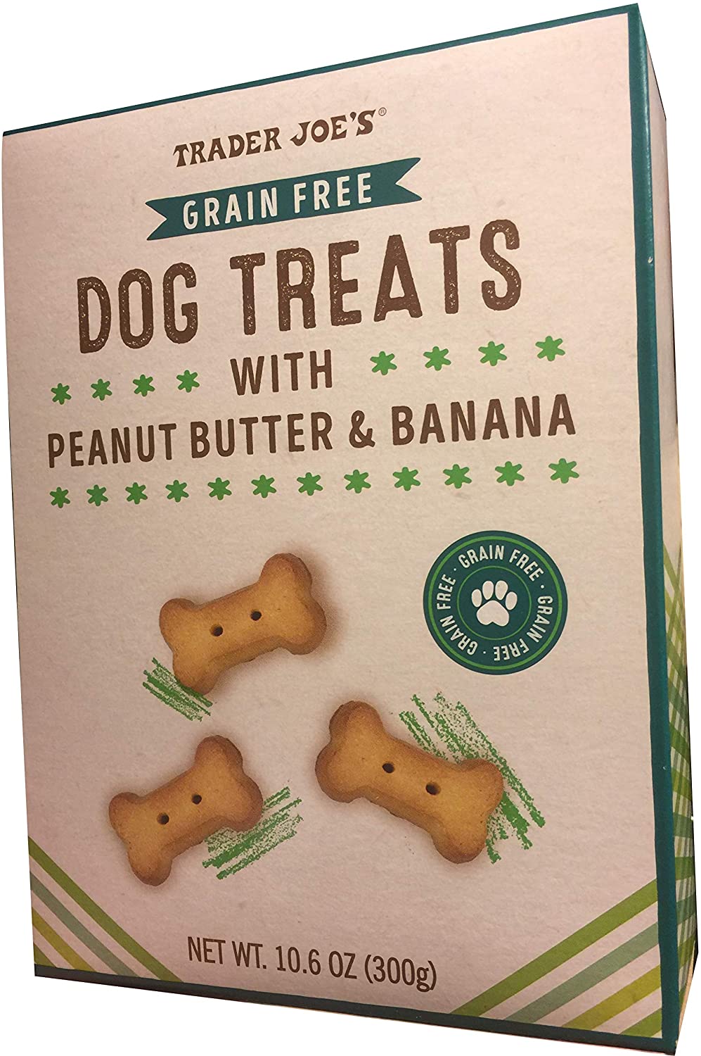 Trader Joes Dog Treats With Peanut Butter & Banana Grain Free 10.